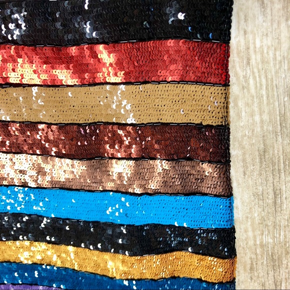 ATTICO Sabrina Sequin Dress Multi Rainbow Mini NWT - Picture 8 of 15